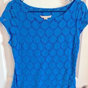 Banana republic eyelet detail top- fully lined- size 8